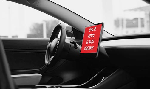 Indoor reklame - oglašavanje u taxi vozilima