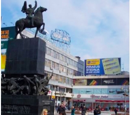 Niš - Fasadna Reklama - Trg Kralja Milana N